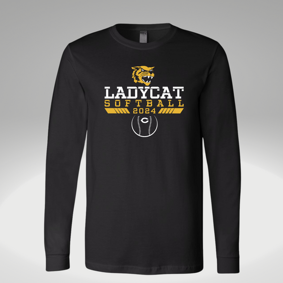 Ladycat Softball Cotton Long Sleeve Tee